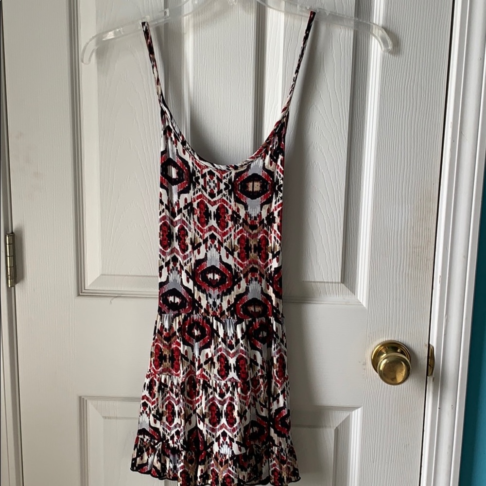 long multicolored tank top